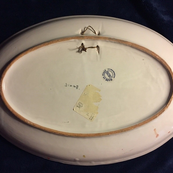 Vietri 16" Oval Serving Platter Al Mare - Picture 4 of 5